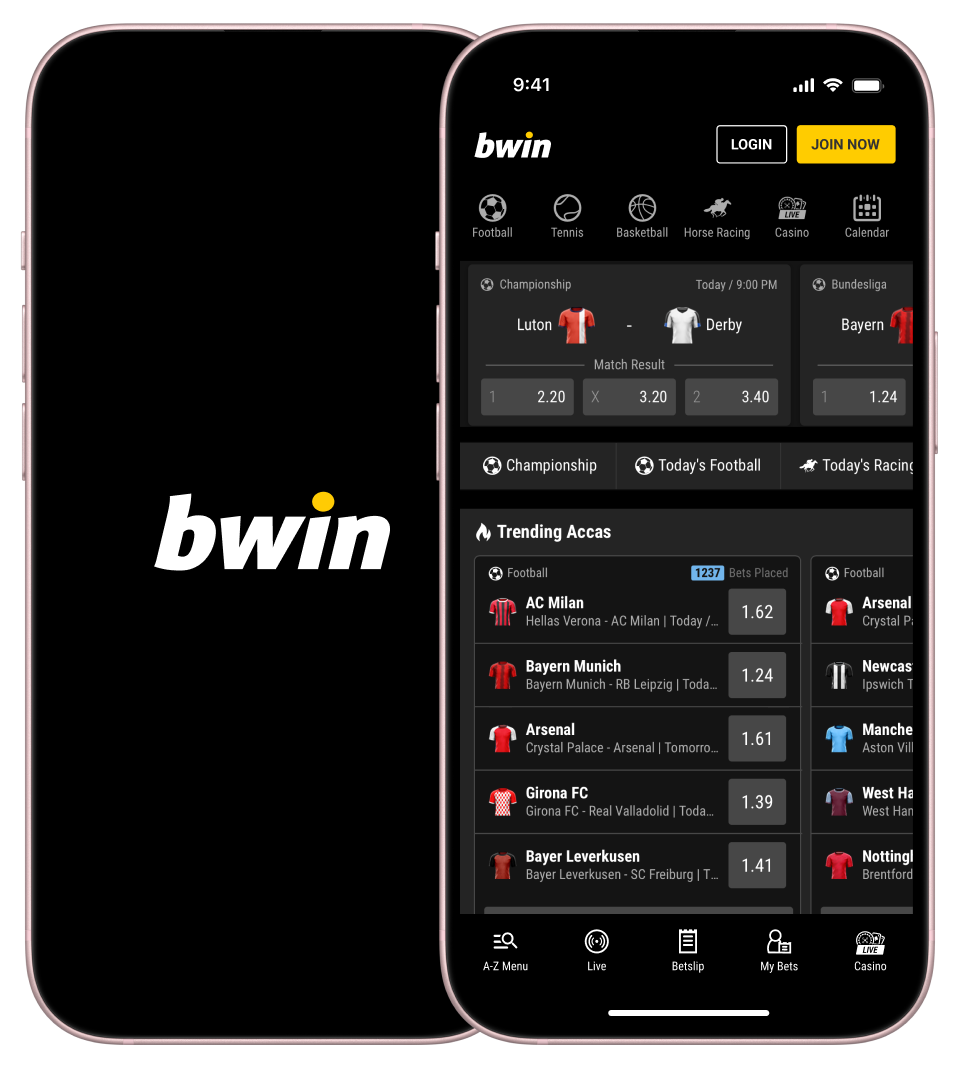 Bwin app design
